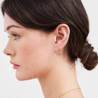 Floral Wreath Hoop Earrings