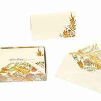 Boxed Fold Over Cards Medium, Note Cards, Italian Stationery: GIGLIO