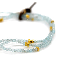 Luxury Mini Faceted Apatite Stone Bracelet - BC-640