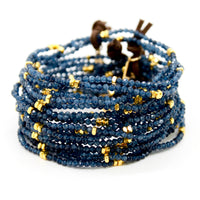 Luxury Mini Faceted Sapphire Stone Bracelet - BC-600