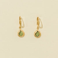 Lysia Olive Earrings | Jewelry Gold Gift Waterproof