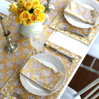 Placemat Castile Mustard, Set of 4