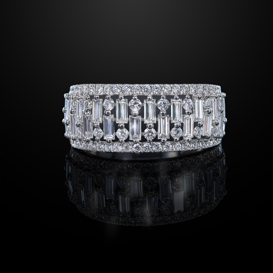 Baguette Diamond Band