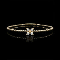 Single Flower Diamond Flex Bracelet