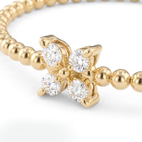 Single Flower Diamond Flex Bracelet