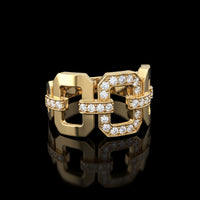 Diamond Link Ring
