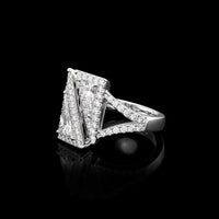 Split Angled Diamond Ring