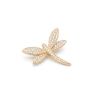 Pavé Diamond Dragonfly Pendant
