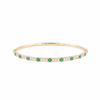 Diamond and Emerald Flex Bracelet
