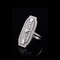 Vintage Diamond Brooch Ring | 1920's