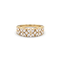 Marquise Diamond Floral Anniversary Band
