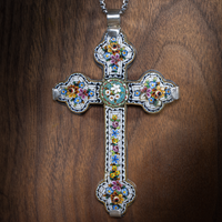 RARE Mosaic Ancient Cross