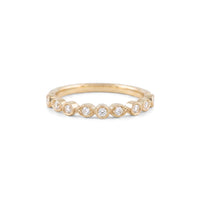 Filagree Vintage Style Diamond Band