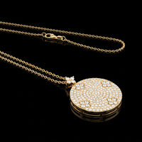 Round Diamond Pendant Necklace