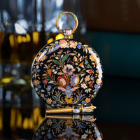 RARE 1800s Enameled Pendant Watch Clock