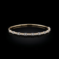 Staggered Diamond Flex Bangle