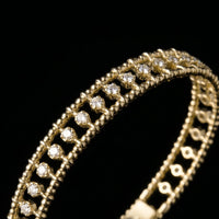 Diamond Ball & Bead Flex Bangle