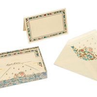 Boxed Fold Over Cards Medium, Note Cards, Italian Stationery: GIGLIO