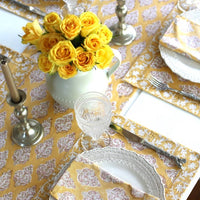 Placemat Castile Mustard, Set of 4