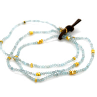 Luxury Mini Faceted Apatite Stone Bracelet - BC-640