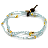 Luxury Mini Faceted Apatite Stone Bracelet - BC-640