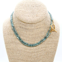 Luxury Faceted Long Apatite Necklace or Bracelet - N9-305