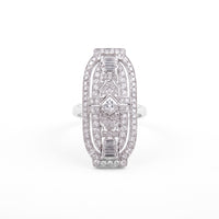 Vintage Diamond Brooch Ring | 1920's