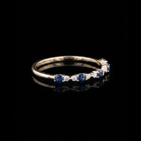 14K Round Diamond Stackable Ring, 0.12CT