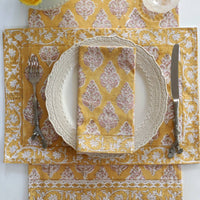 Placemat Castile Mustard, Set of 4