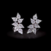 LeafEarrings-1 1303 × 1303px Anthea Le Jardin Diamond Leaf Earrings White Gold