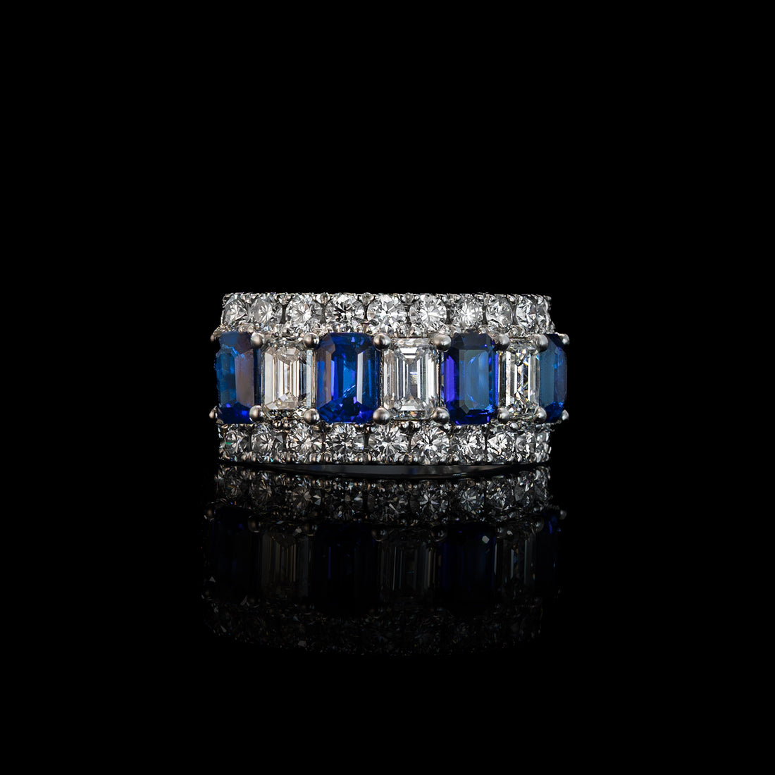 Sapphire Diamond Ring