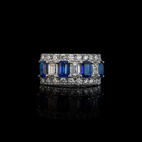 Sapphire Diamond Ring