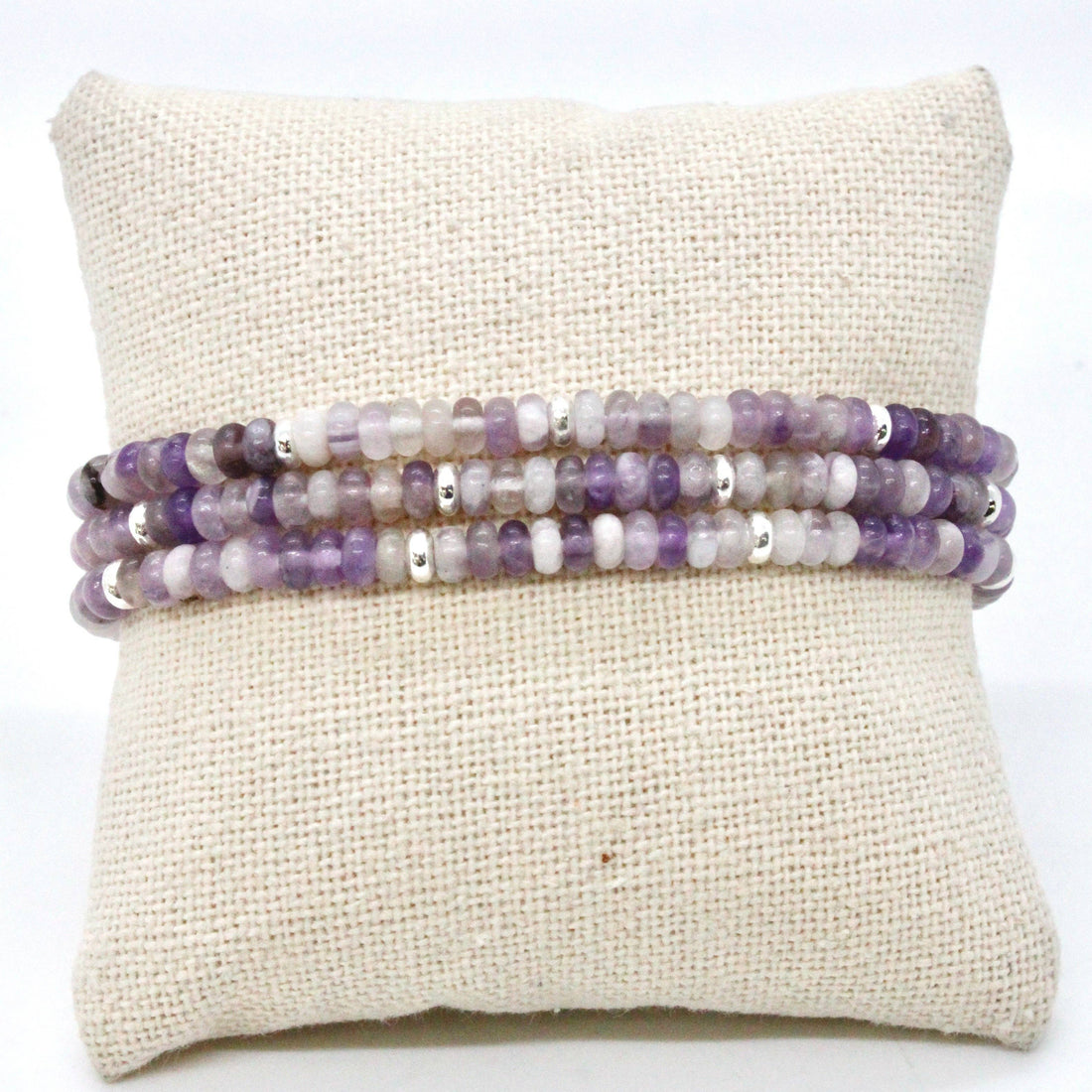 Amethyst + Silver Bracelet Bundle
