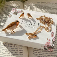 FABLE Enamel Robin Necklace