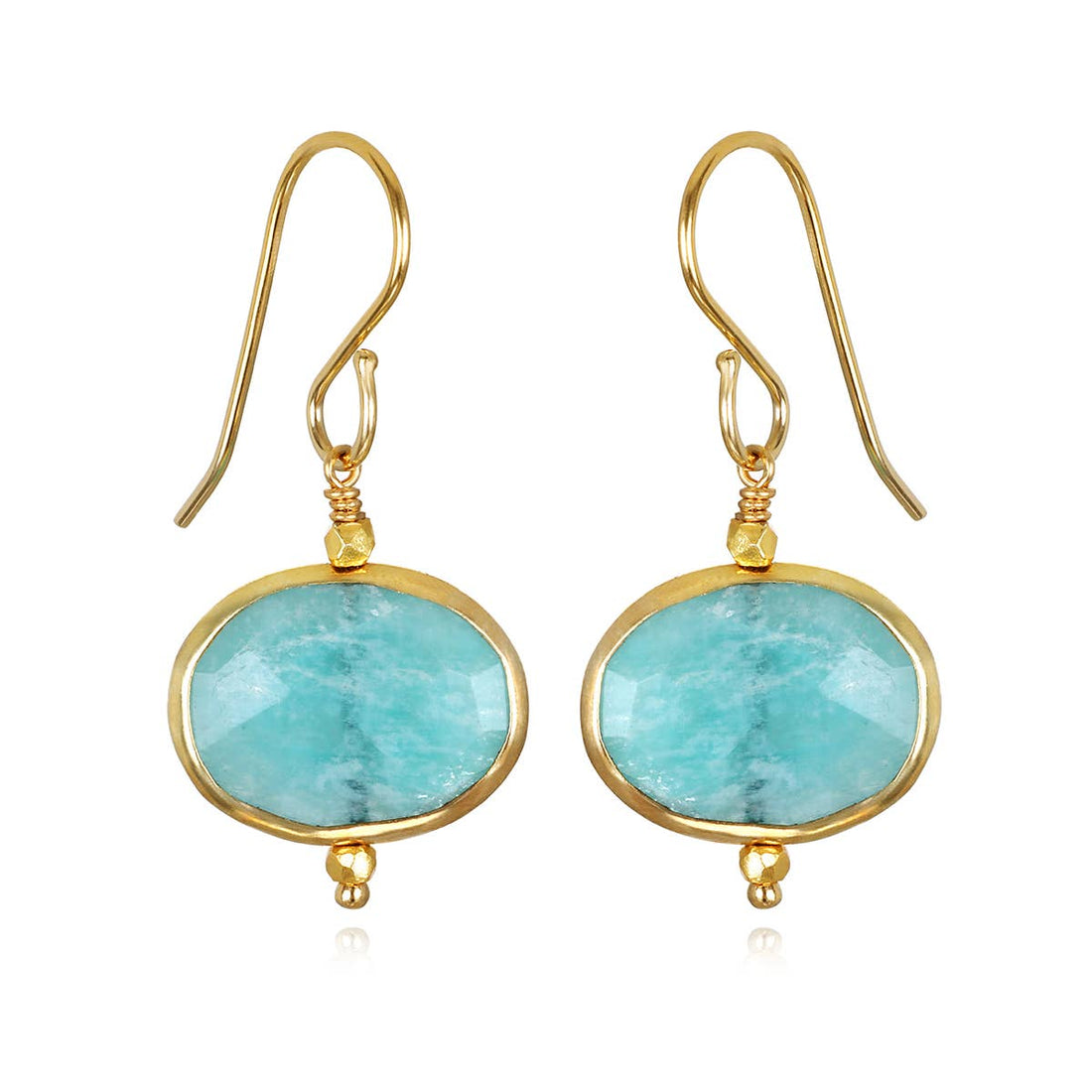 Bezeled Drops-Amazonite
