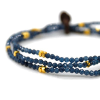 Luxury Mini Faceted Sapphire Stone Bracelet - BC-600