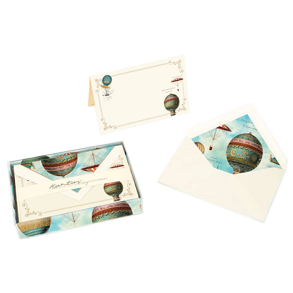 Boxed Fold Over Cards Medium, Note Cards, Italian Stationery: PRIMAVERA