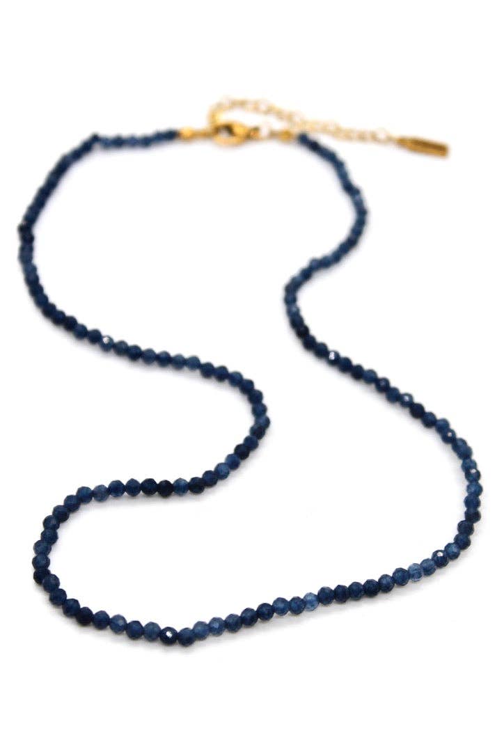 Short Sapphire Stone Necklace - N9-200SP