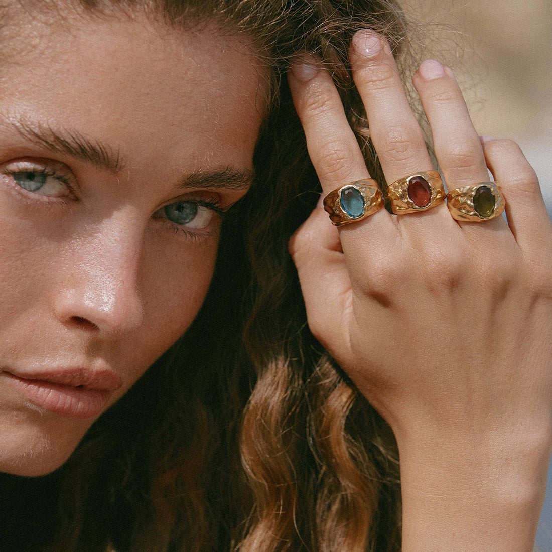 Carmen Rosewood Ring | Jewelry Gold Gift Waterproof: S