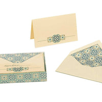 Boxed Fold Over Cards Medium, Note Cards, Italian Stationery: GIGLIO