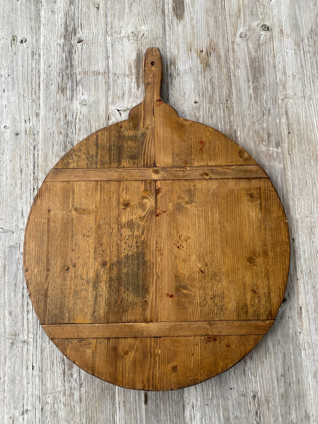 Extra Large Round Antique European Bread Board