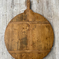 Extra Large Round Antique European Bread Board