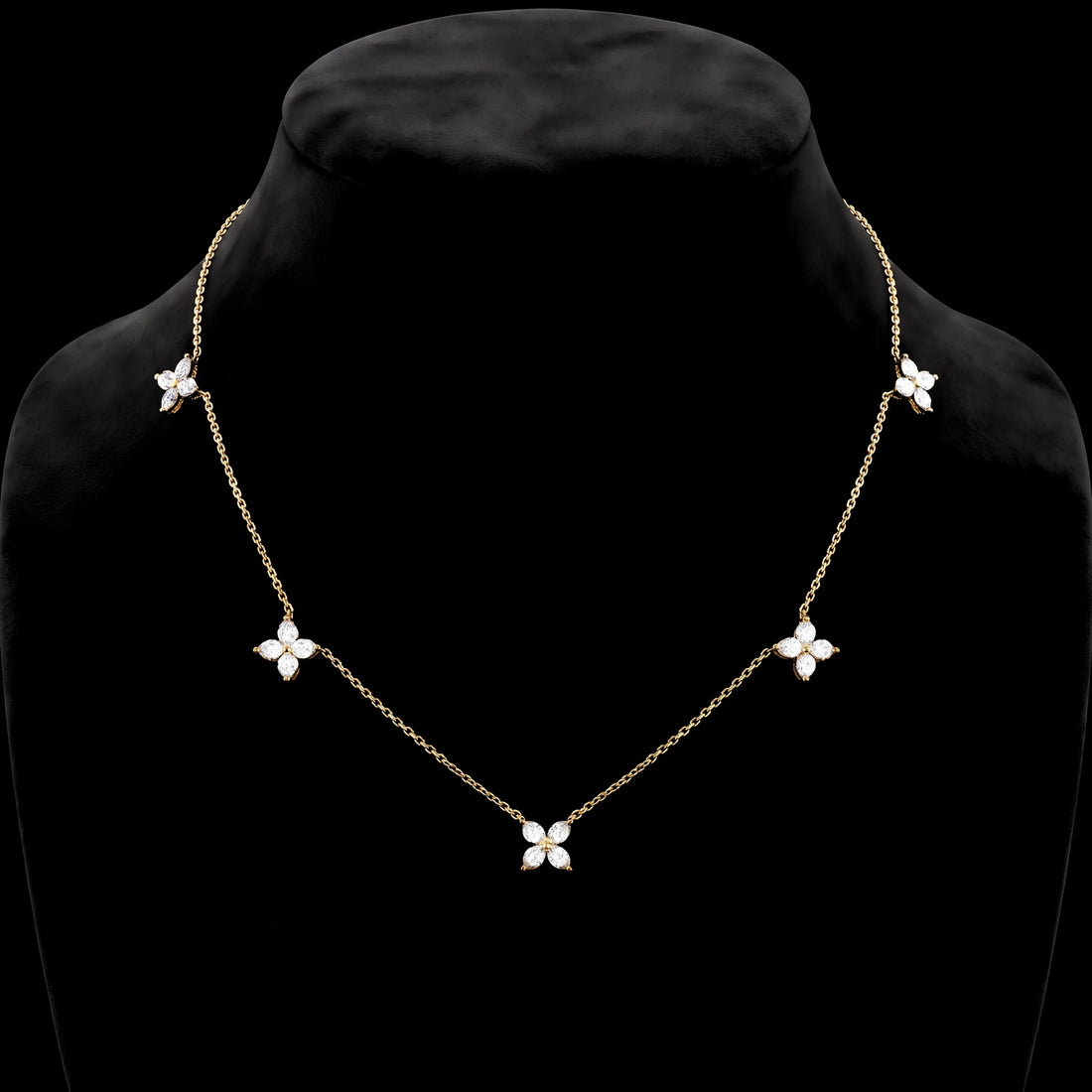 Floral Diamond Necklace