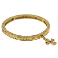 1928 Jewelry Crystal Cross Stretch Bracelet