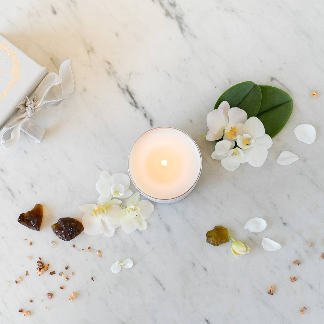 Perfume Candle in Homespun Linen