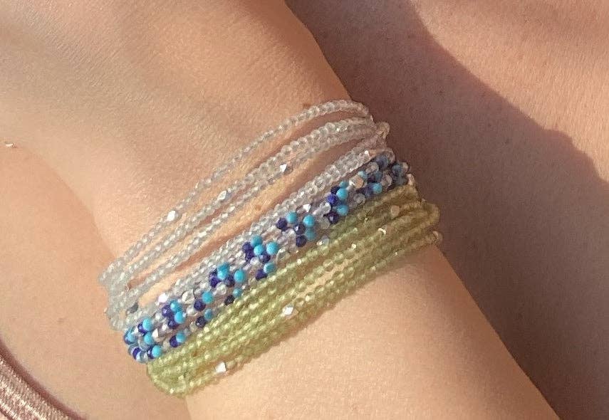 Gemstone Sparkle Wrap-Smoky Quartz: Gold
