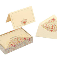 Boxed Fold Over Cards Medium, Note Cards, Italian Stationery: GIGLIO