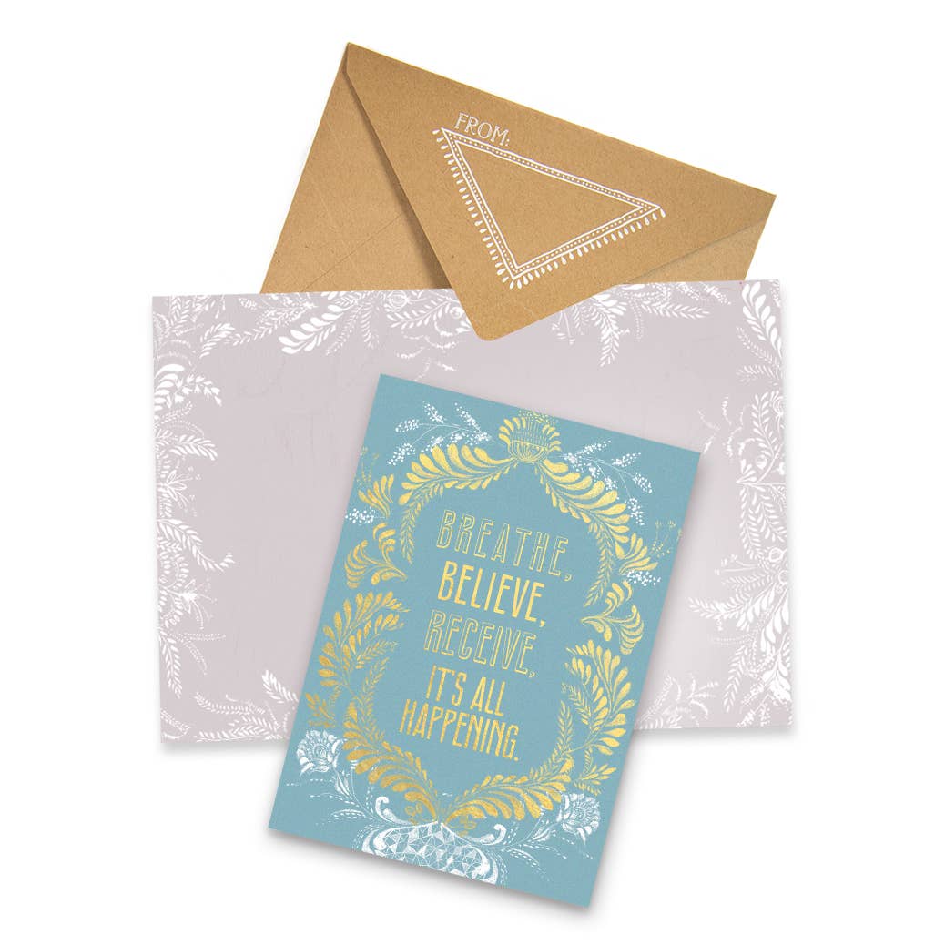 Greeting Card - Breathe Believe