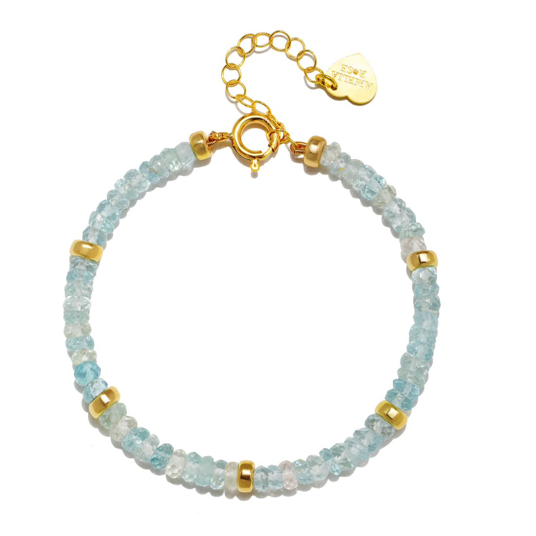 Aquamarine Banded Bracelet
