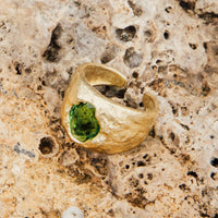 Carmen Green Peridot Ring | Jewelry Gold Gift Waterproof